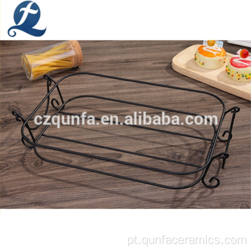 Personalizado decorar conjunto de Bakeware de cerâmica com alça